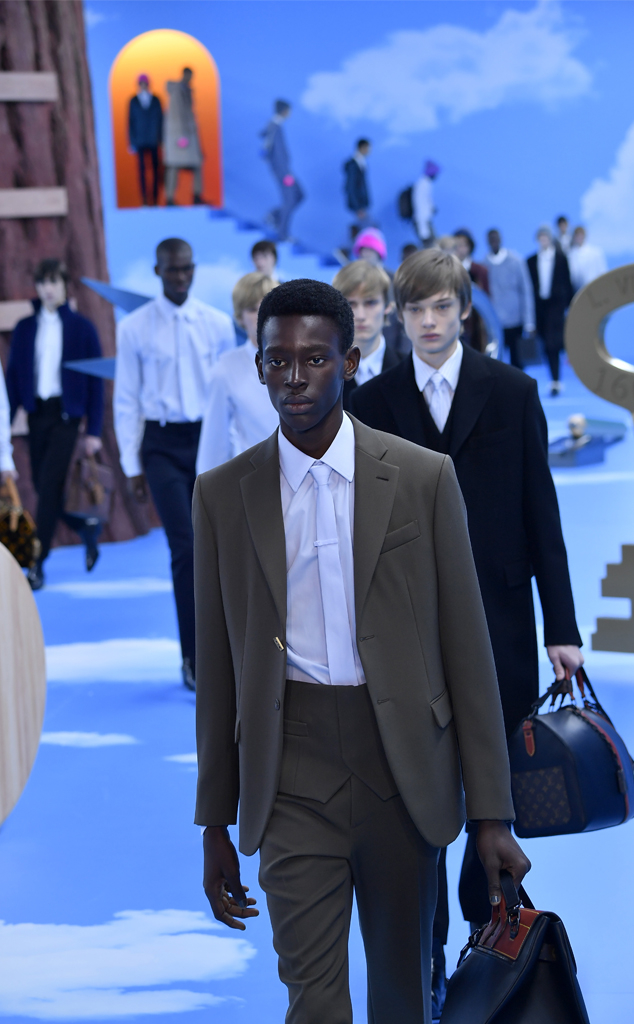 Models, Louis Vuitton Menswear Paris Fashion Week